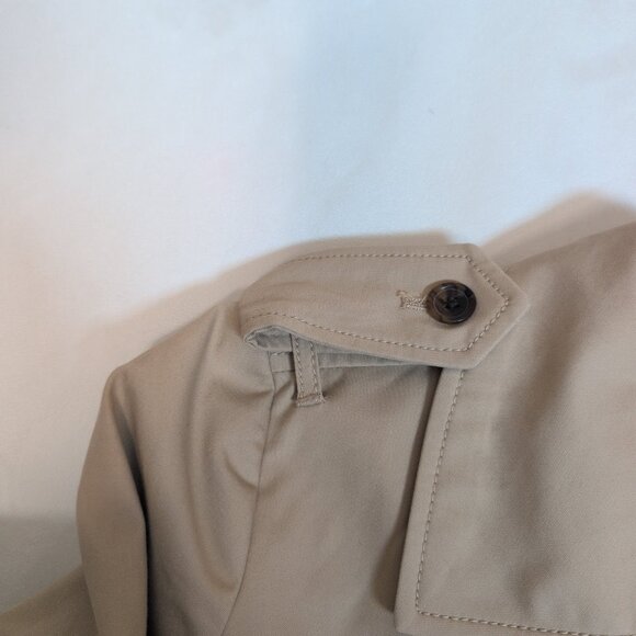 J.Crew Tan Double-Breasted Trench Coat 2P Petite - Picture 5 of 13